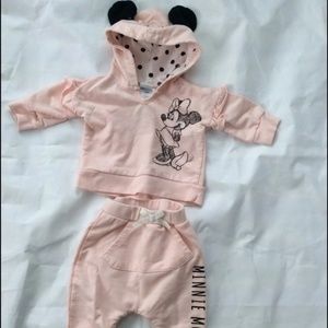 Disney Baby Girl Minnie 2 Pieces Suit Set 0-3 M